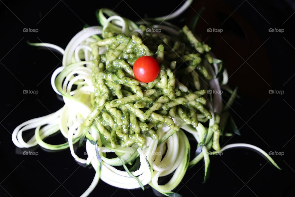 trofie zucchine pesto