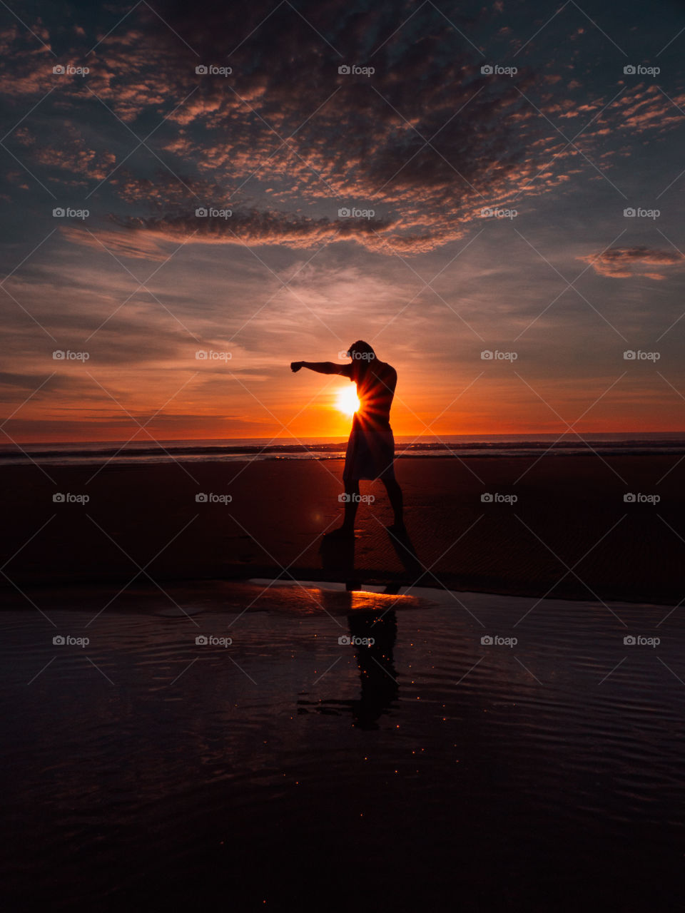 Training at sunrise.