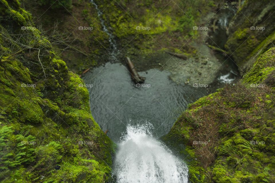 Waterfall from above 
