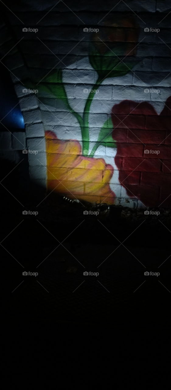 3
 part collection of a full block long wall mural #2