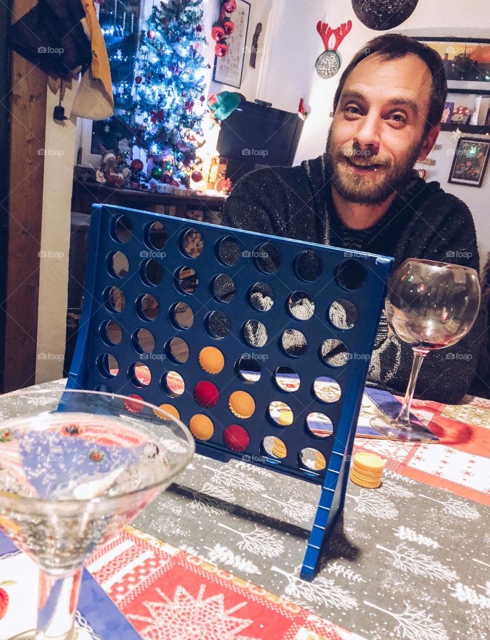 Wine & Games - traditional playing of board games on Christmas Day evening 