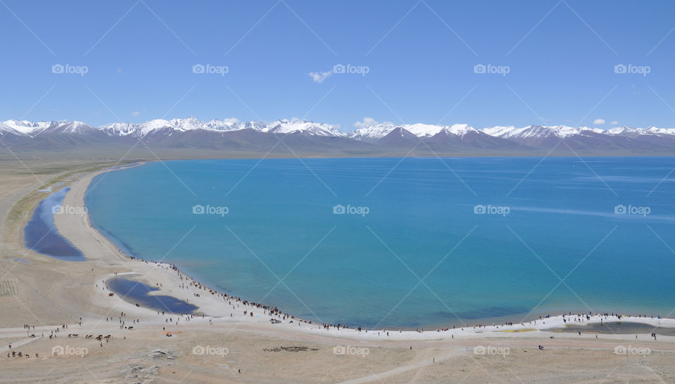 The Namtso lake in Tibet 