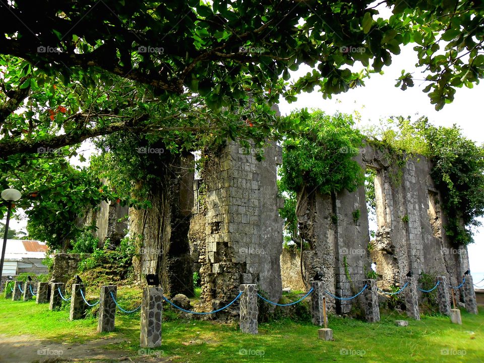 old church ruins. old church ruins in barcelona sorsogon in the bicol region of the philippines in asia