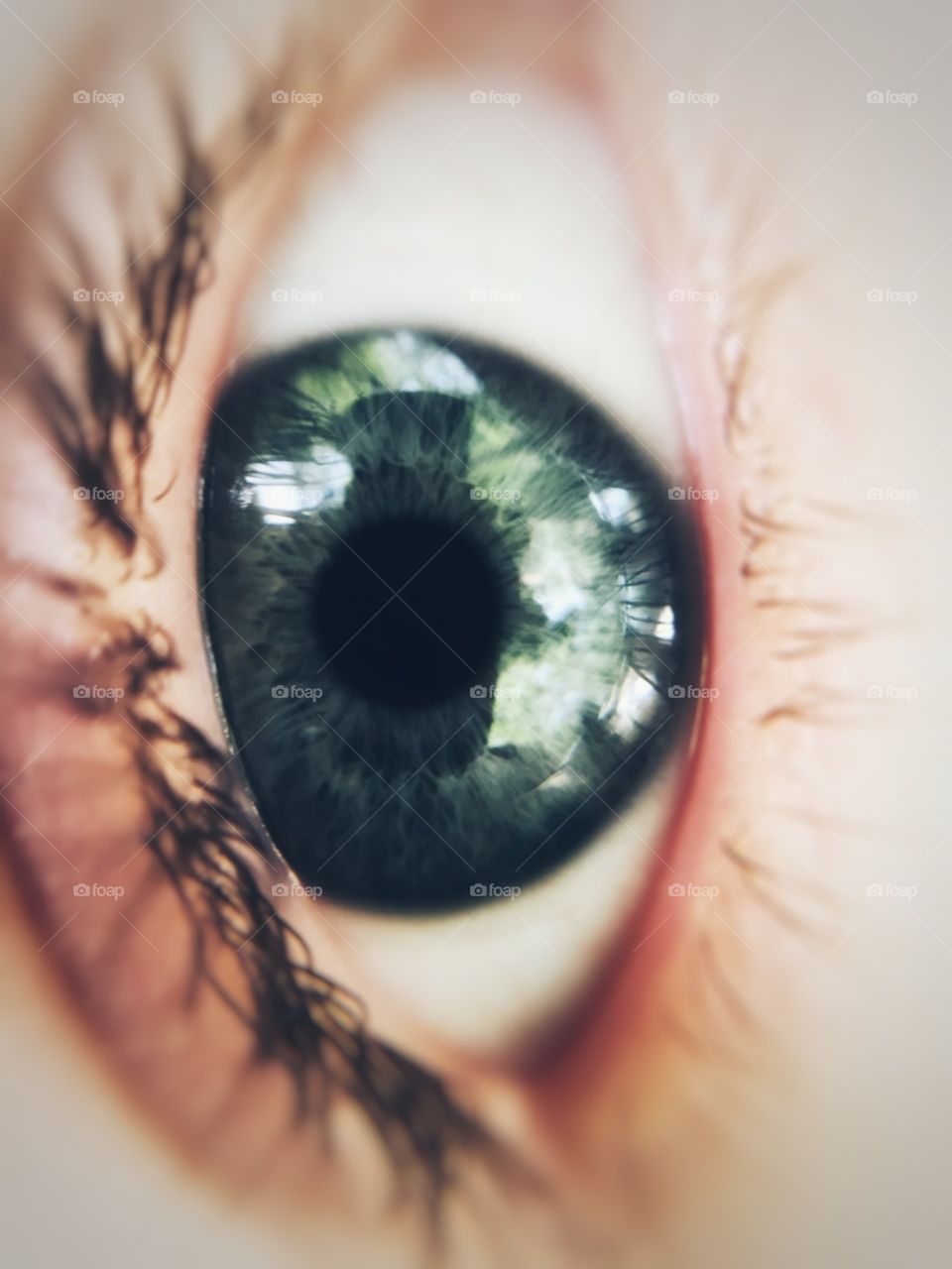 Closeup of an eye- edited using snapseed