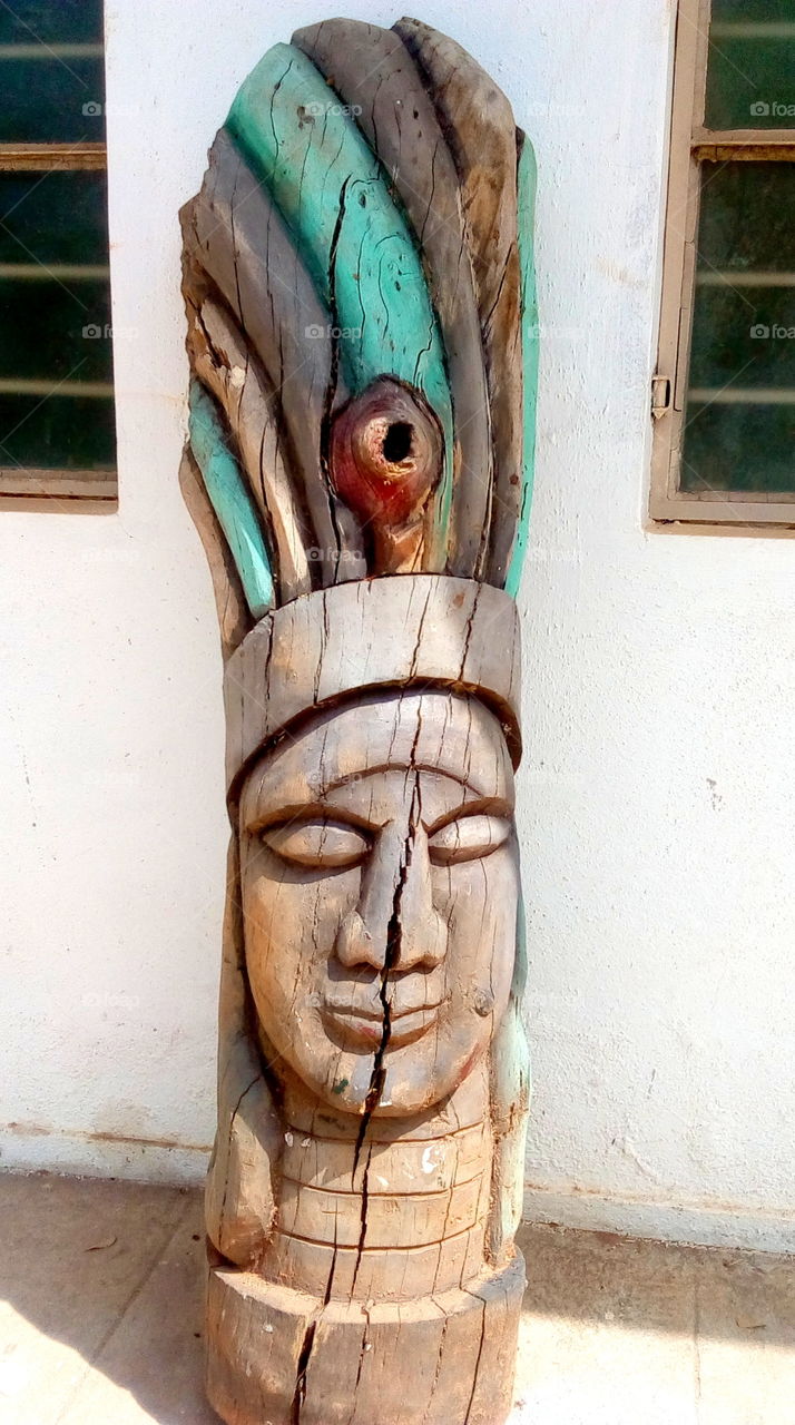 African wooden sculpture