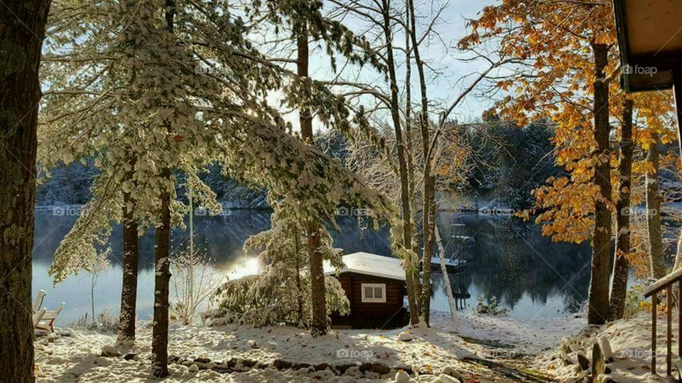 Sauna by Lake in Northern Ontario