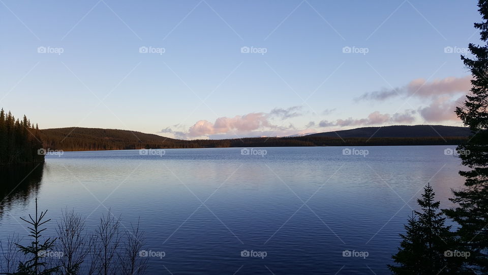 Lake view. kolåsen, jämtland, Sweden.