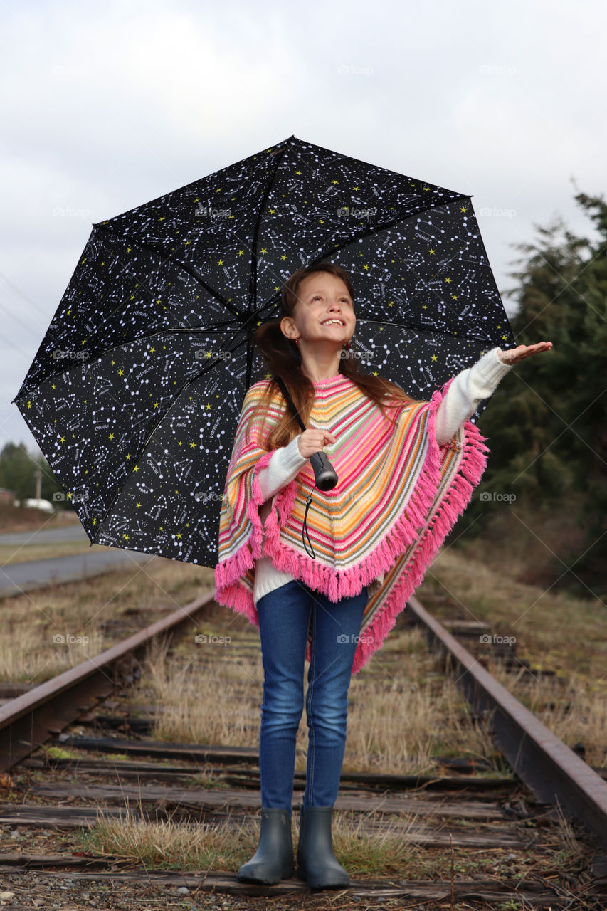 girl with umbrella