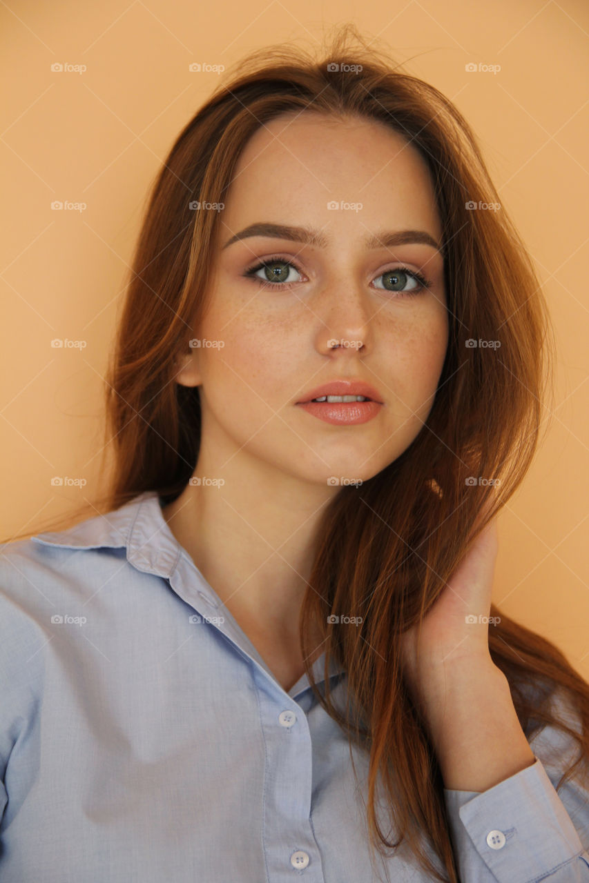 portrait photo of a beautiful girl