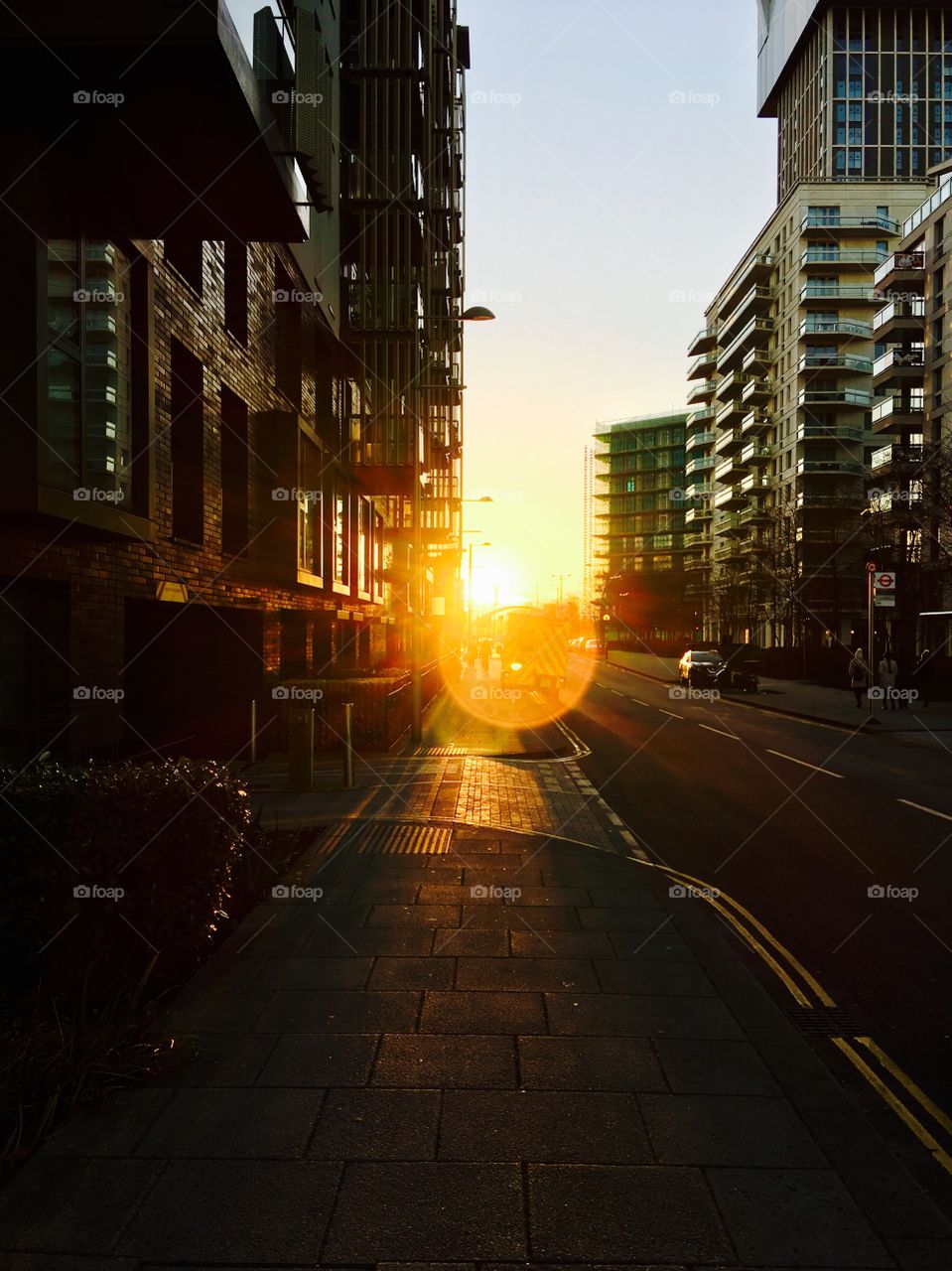 Urban sunset