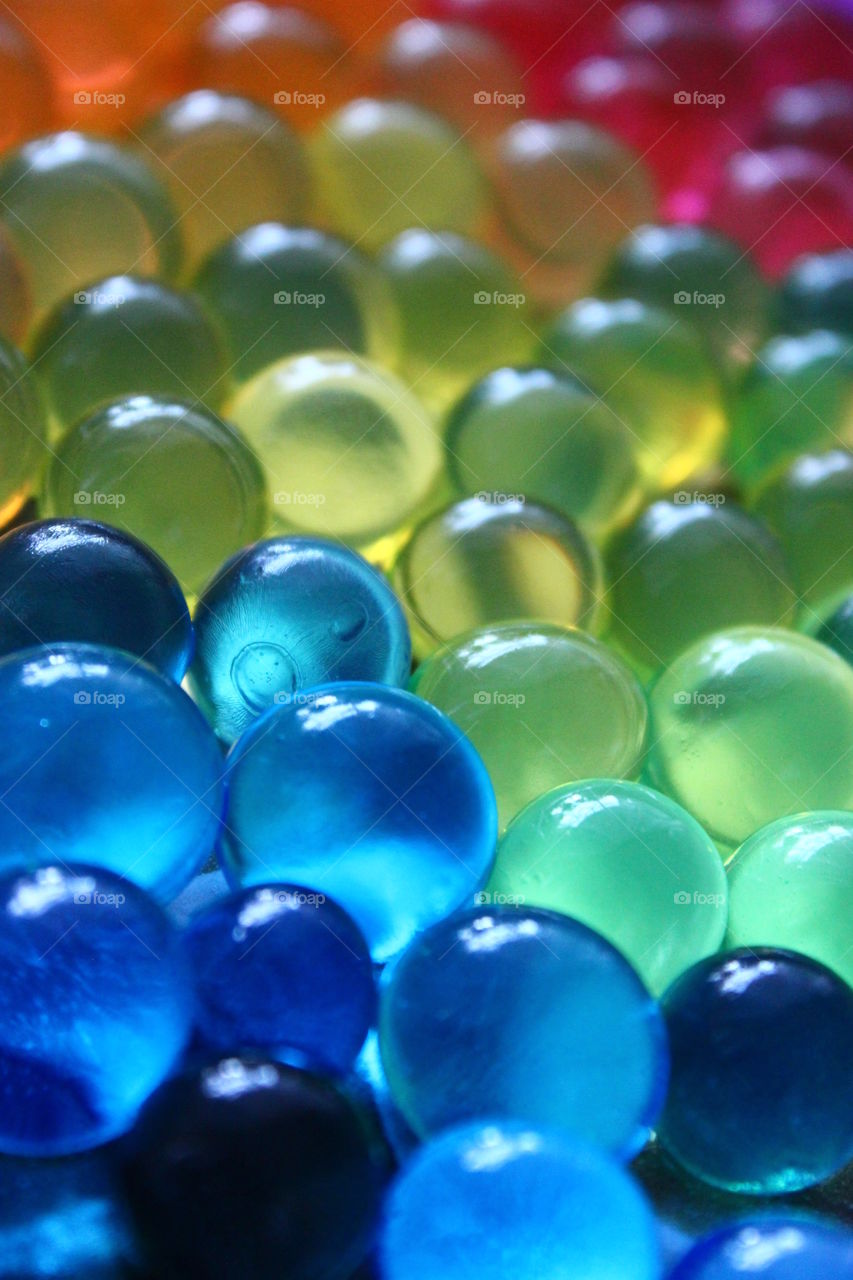 colourful water balls