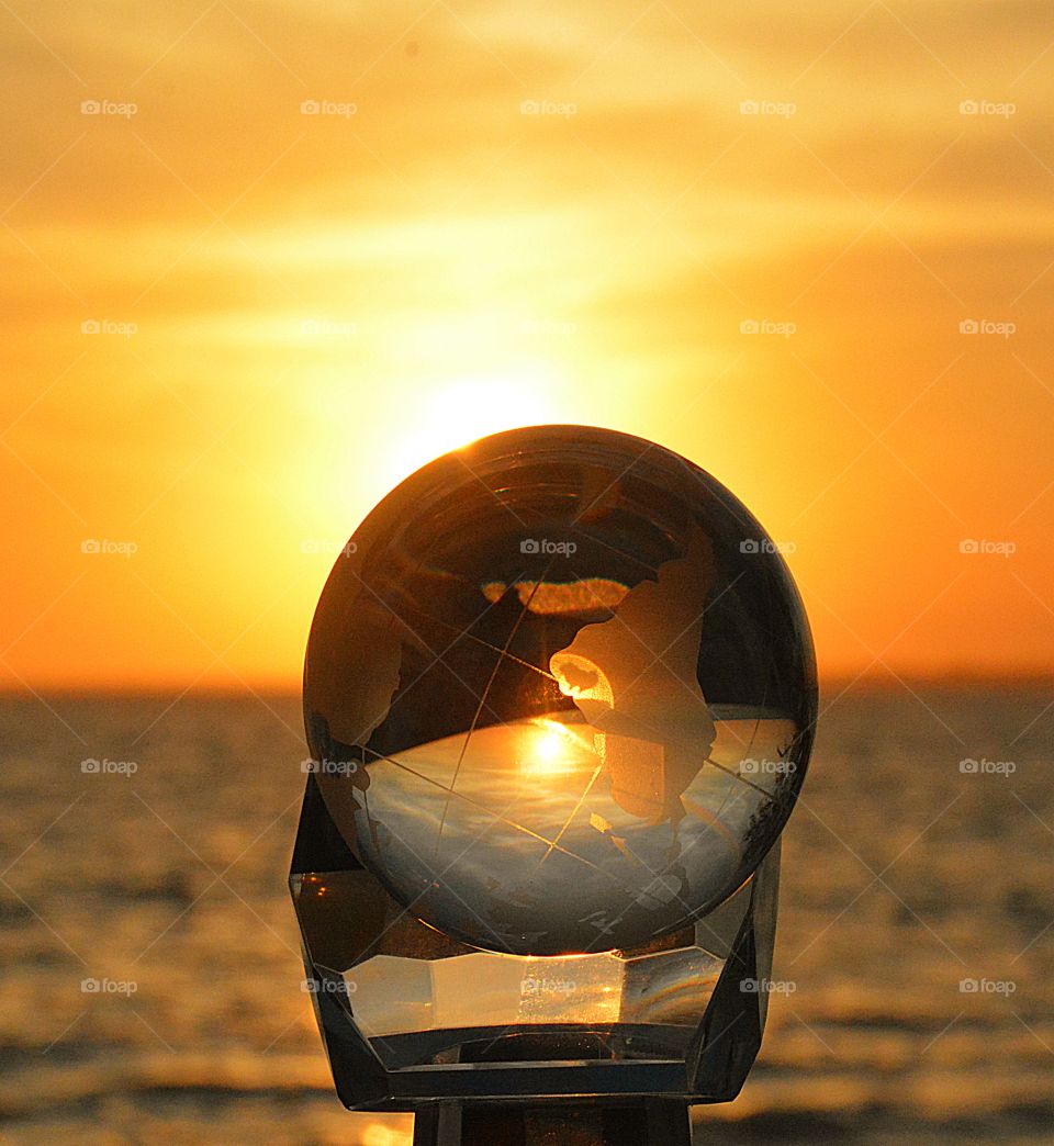 Crystal ball Sunset