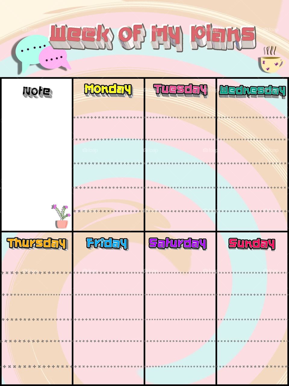 Planner Schedule appointments, take notes, meet up.