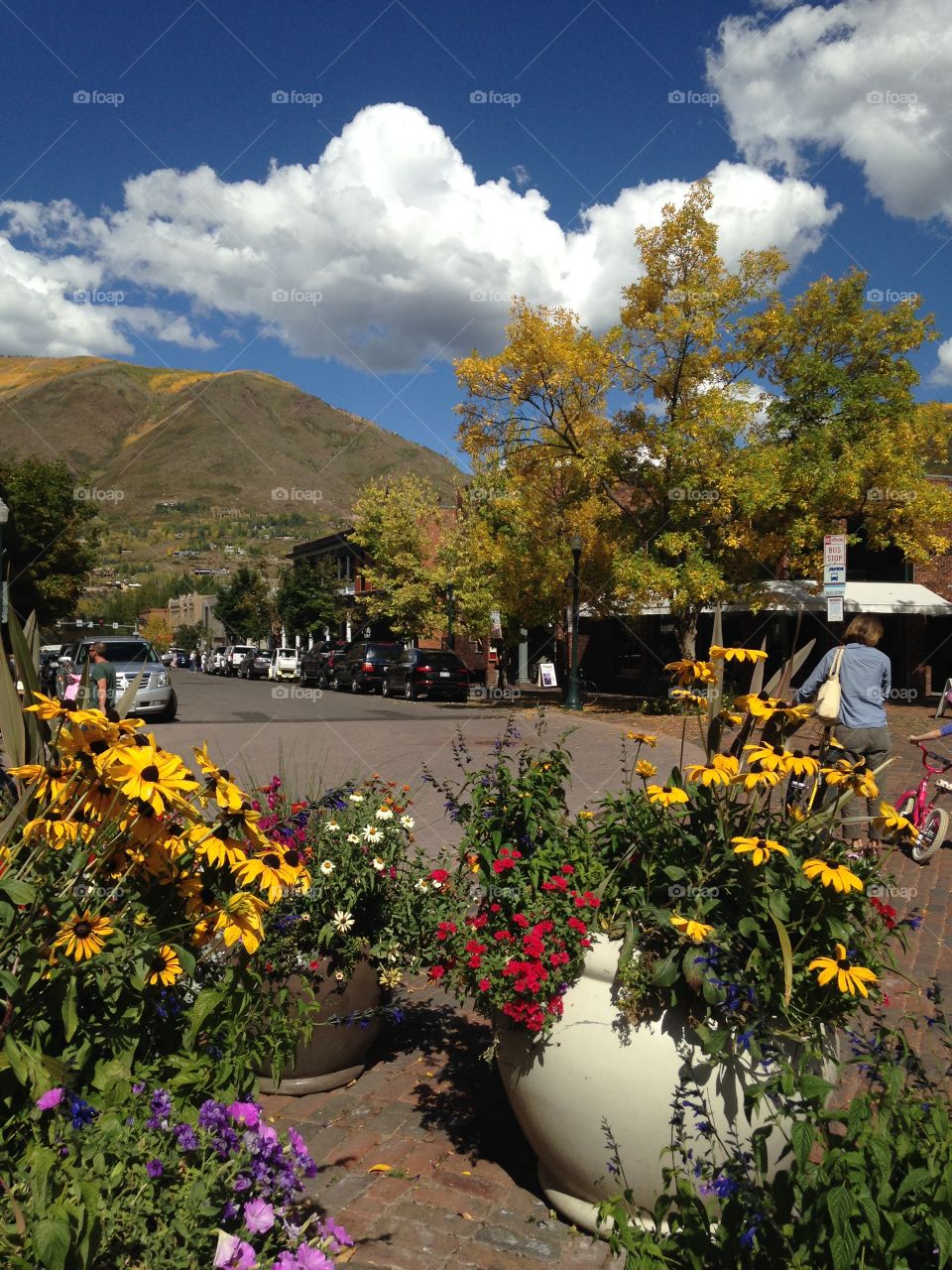 Downtown Aspen . Downtown scene of Aspen Colorado 