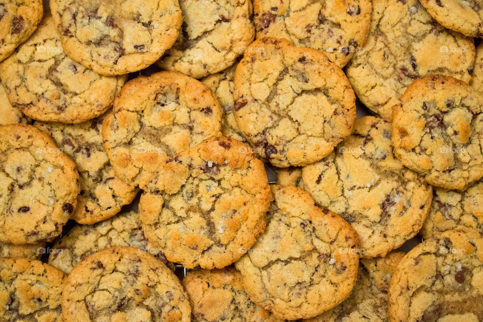 Homemade chocolate chip cookies 