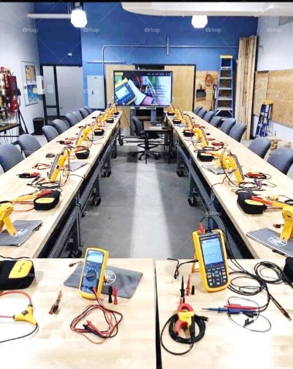 Future electric engineering , digital multimeter. It was a workshop where a lot of electrician came together and share their knowledge. Various tools and equipment were  given.