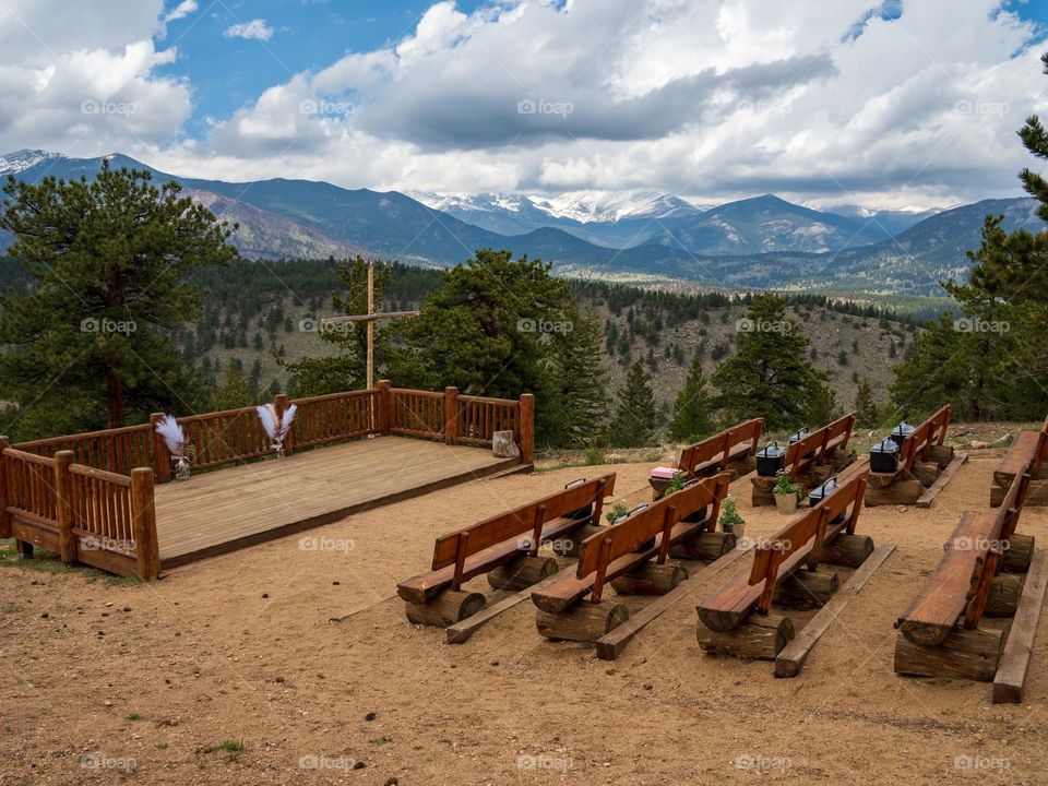 Stunning views all around from a outdoor wedding venue