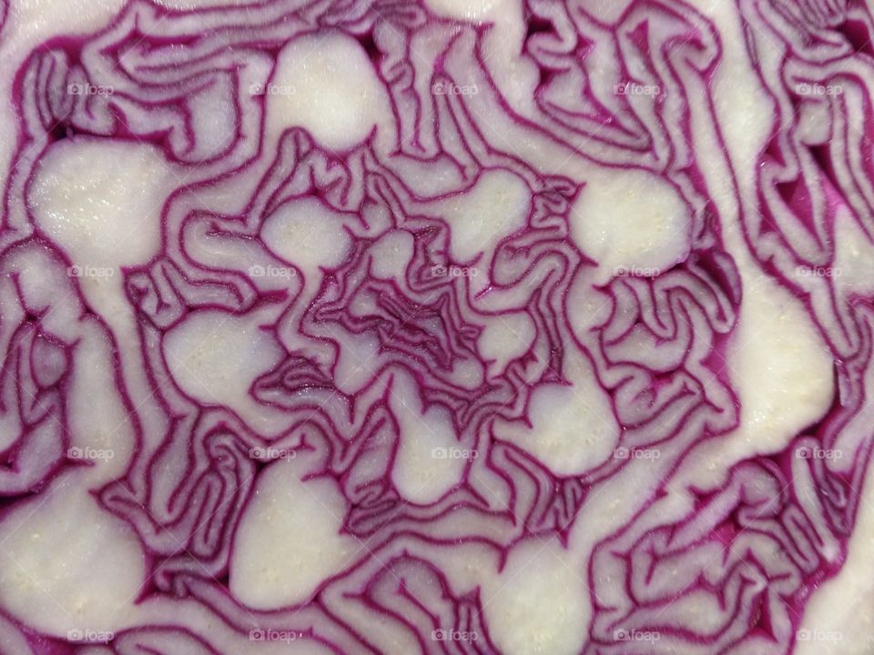 Keith Haring like Red Cabbage