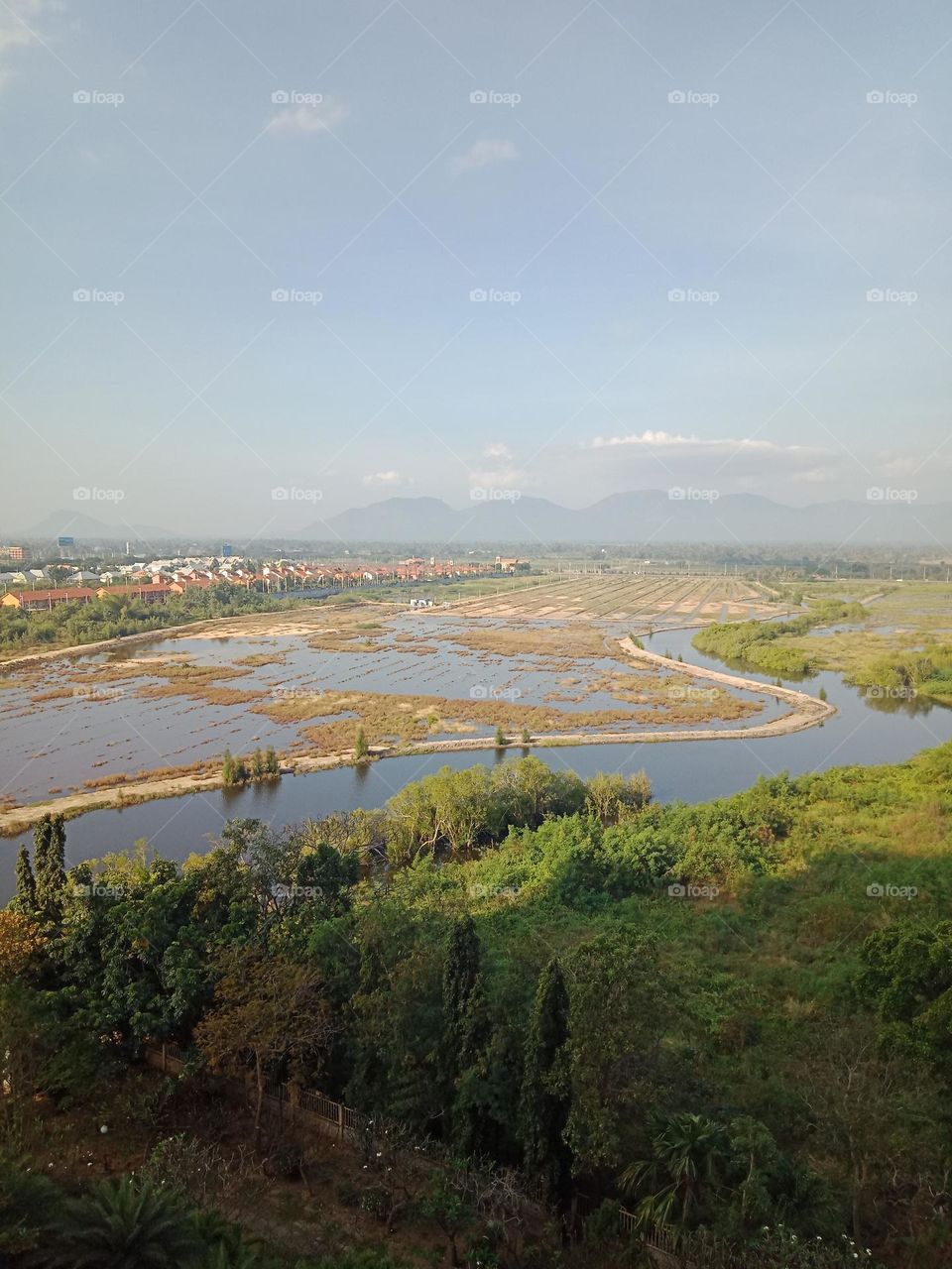Flooded from high tide in the morning of Christmas day
