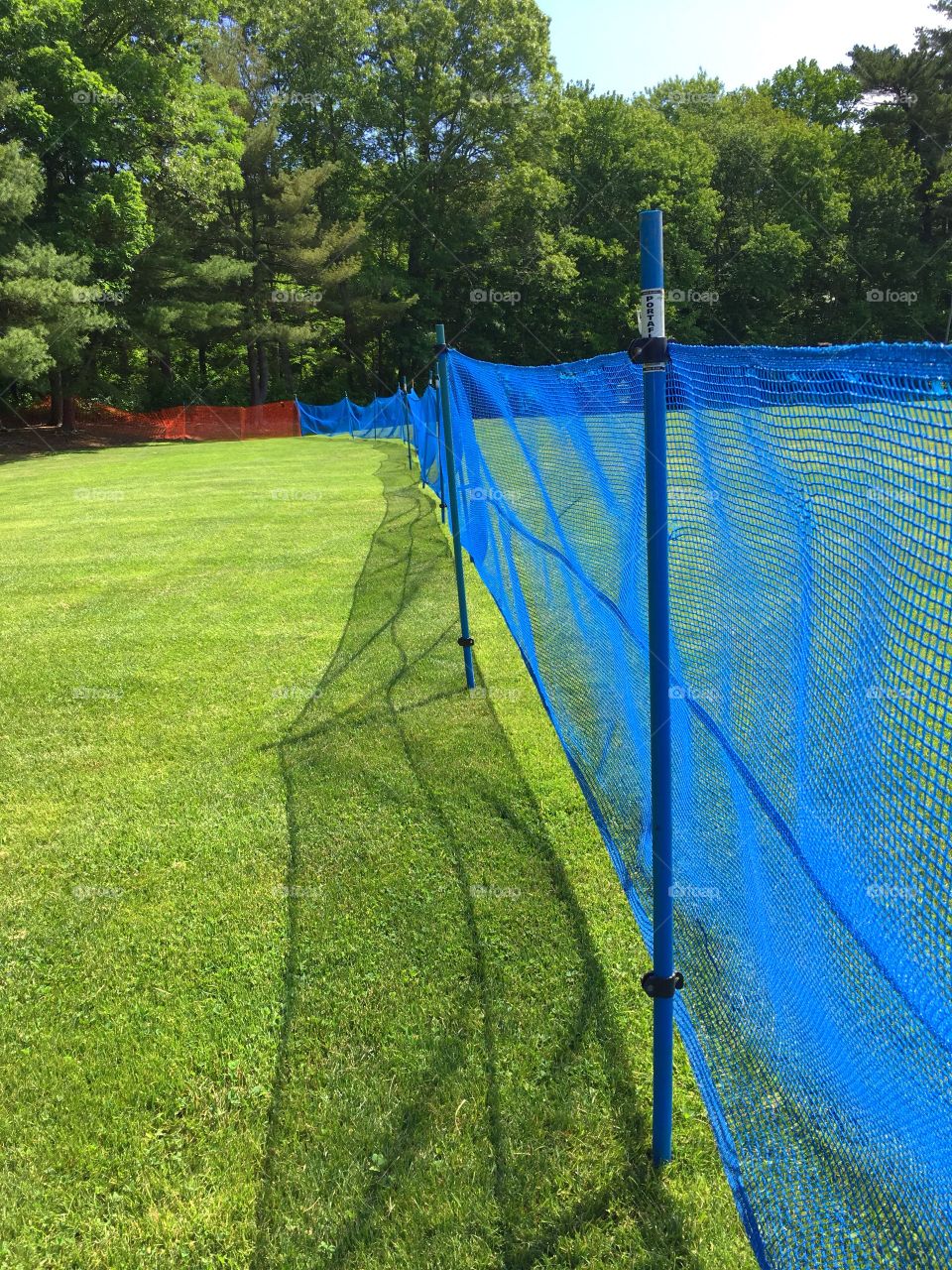 Protective fencing.  Sometimes it’s better to keep out - this fencing was put up to keep people away from a fireworks display (per the fire marshall).