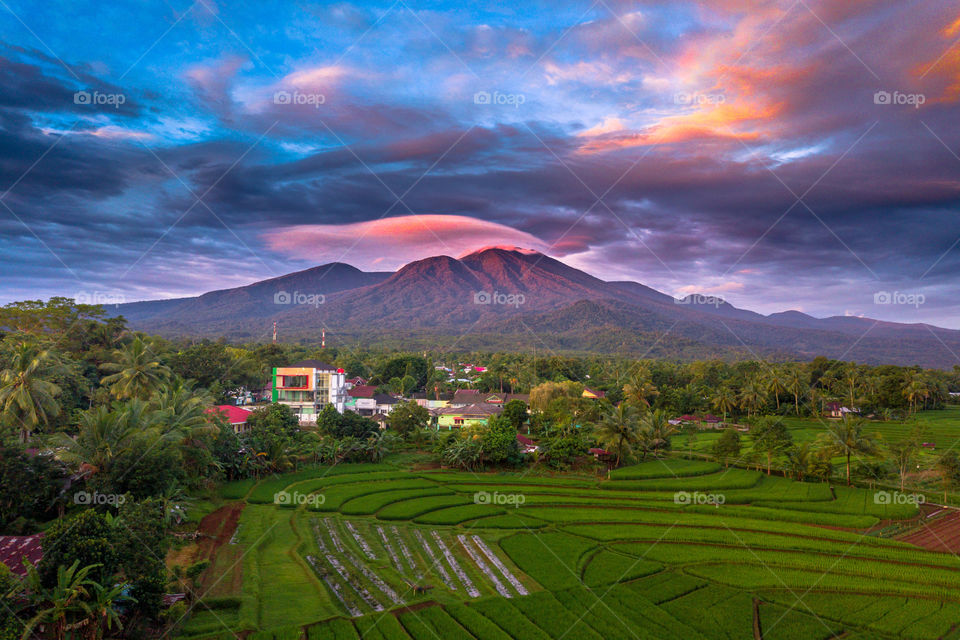Beauty Mountain Range Sumatera
