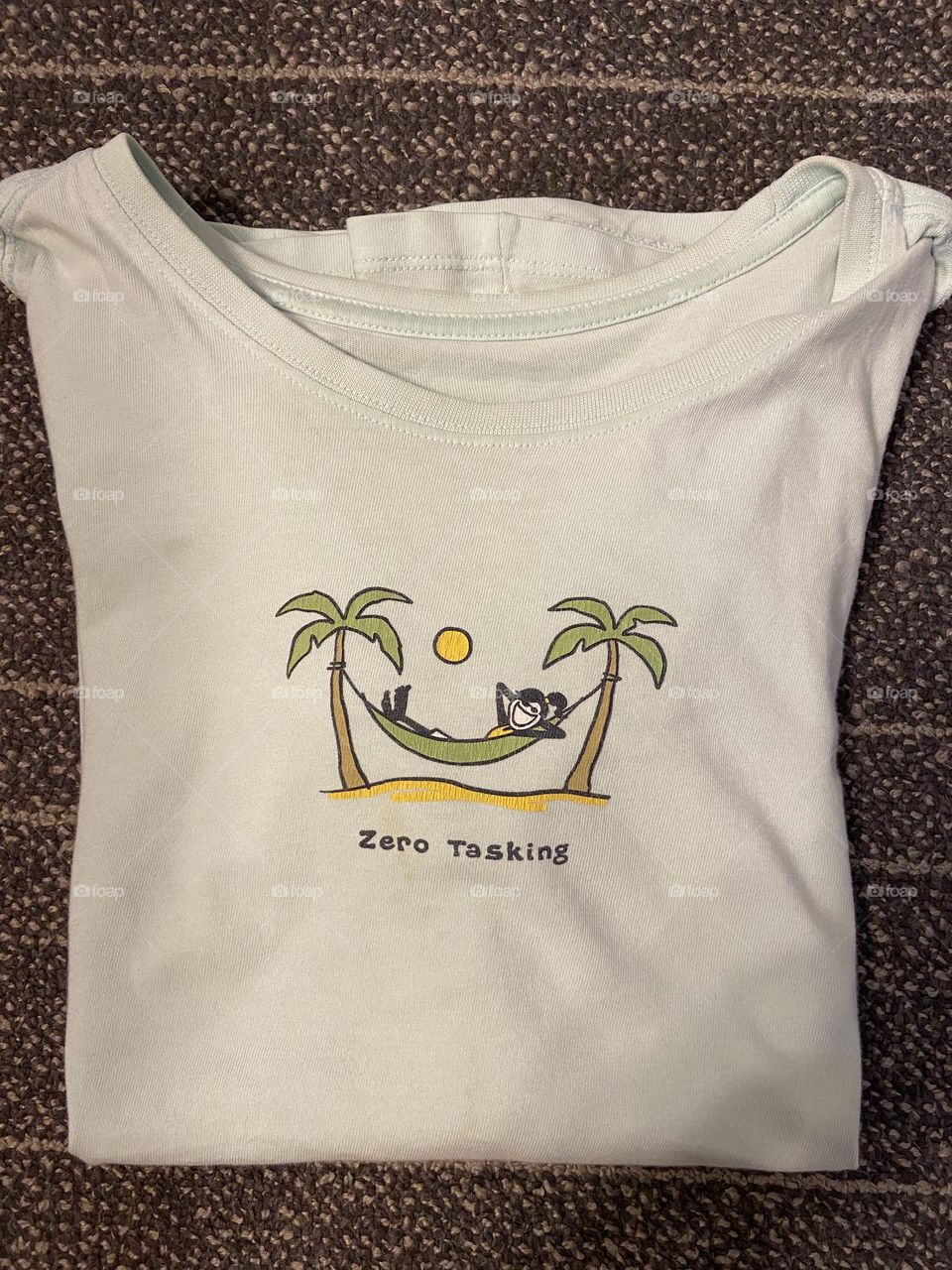 My favorite “Life is Good” T-shirt. Perfect for sending out happy summer vibes. In this busy world, we need to take time out to enjoy doing nothing. We all need to rest and recharge sometimes. 