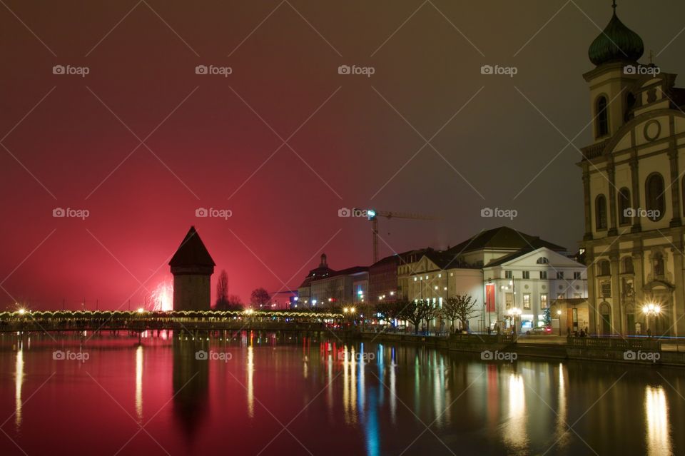 1.January  Fireworks In Lucerne