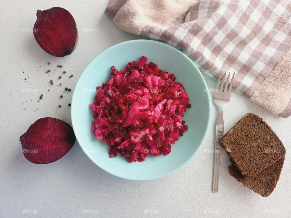 beetroot vegetable salad.