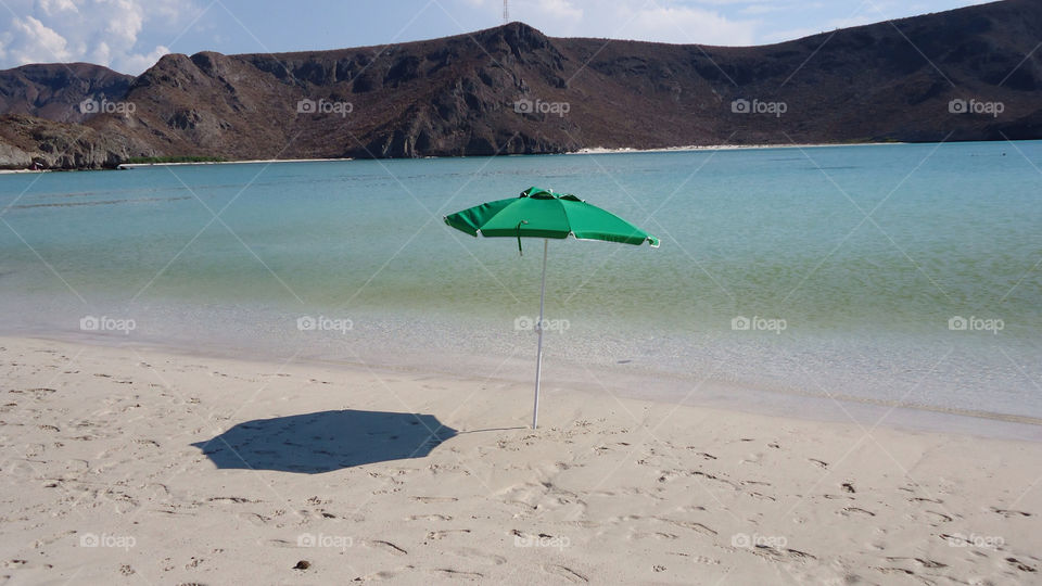 playa balandra méxico beach umbrella méxico by mariano