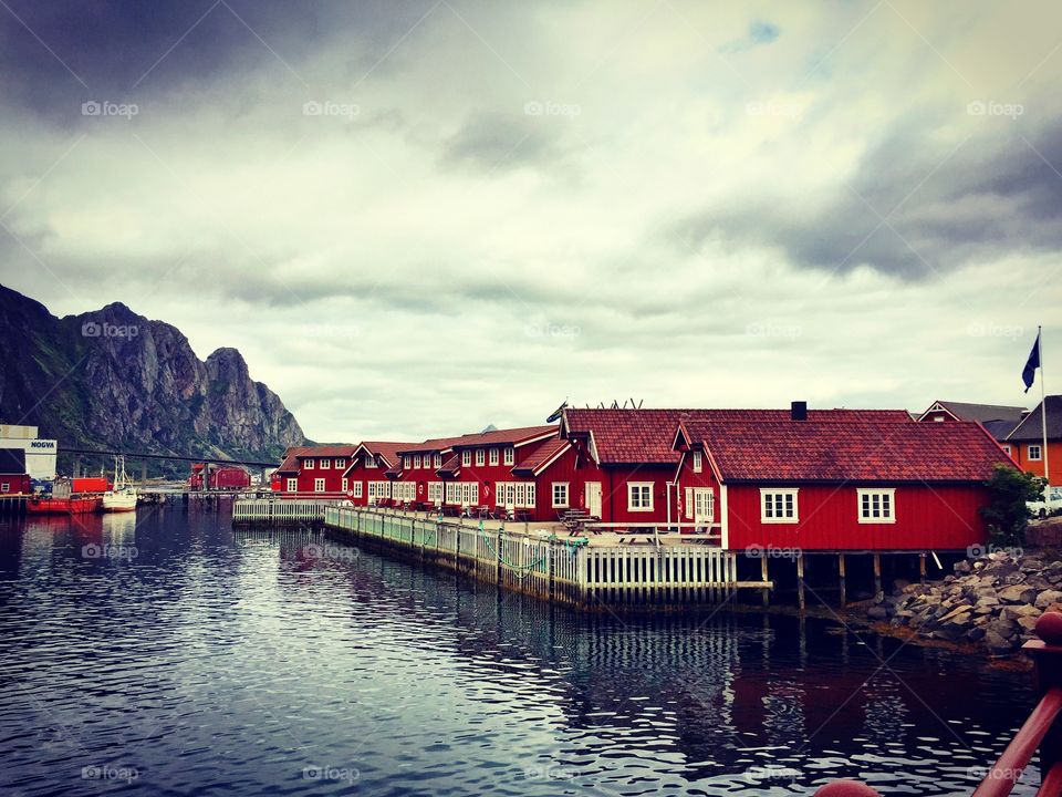 A cloudy day in the Lofoten Islands