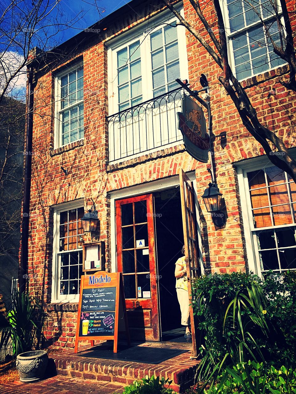 Cafe in historic district Charleston South Carolina