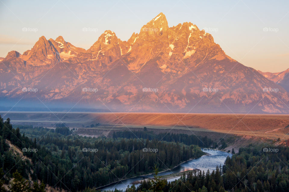 Teton Mountains at Sunrise