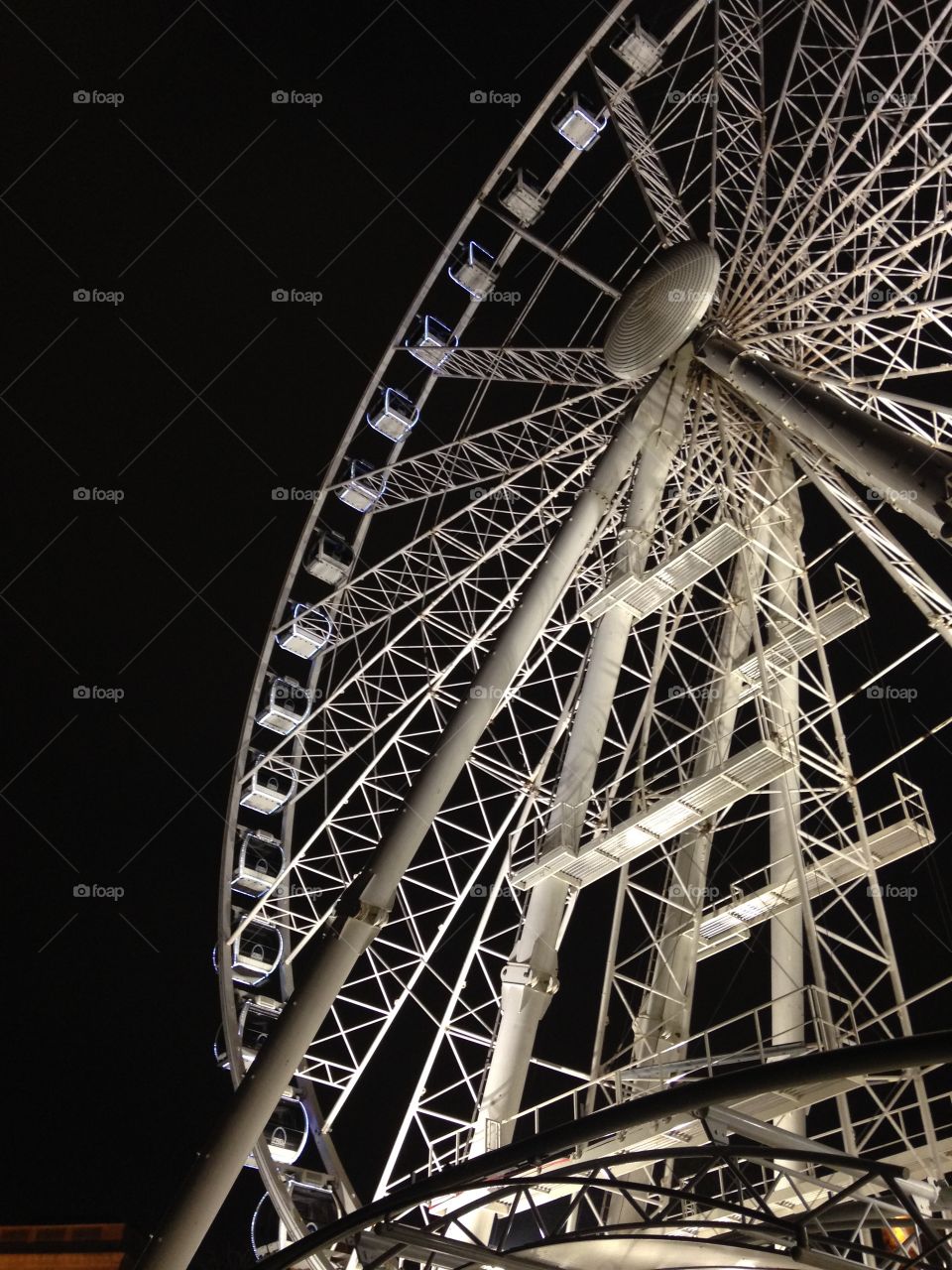 Discovering Christmas Budapest.  Ferris wheel