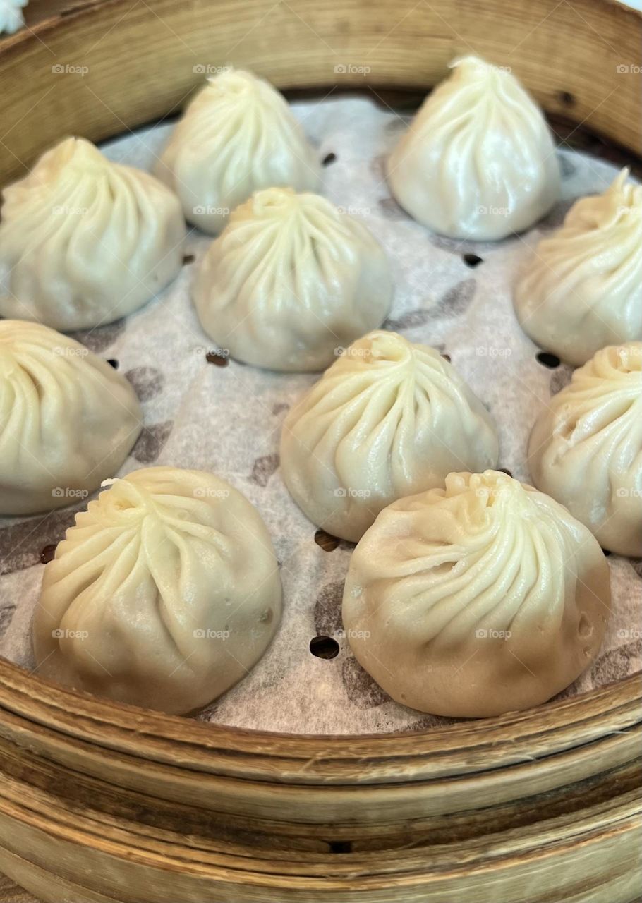 Xiao long bao close up