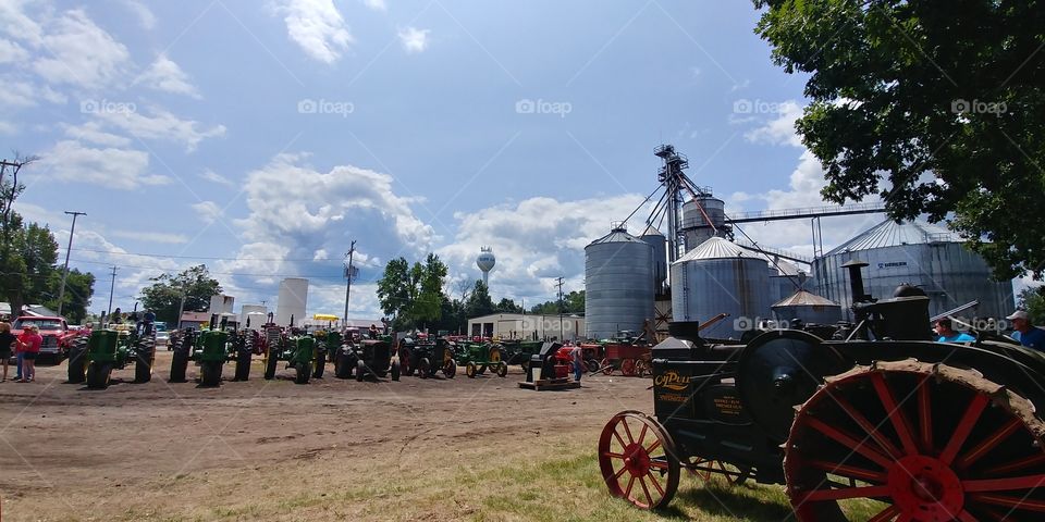 Tractor show at Harvest Festival Burr Oak, MI