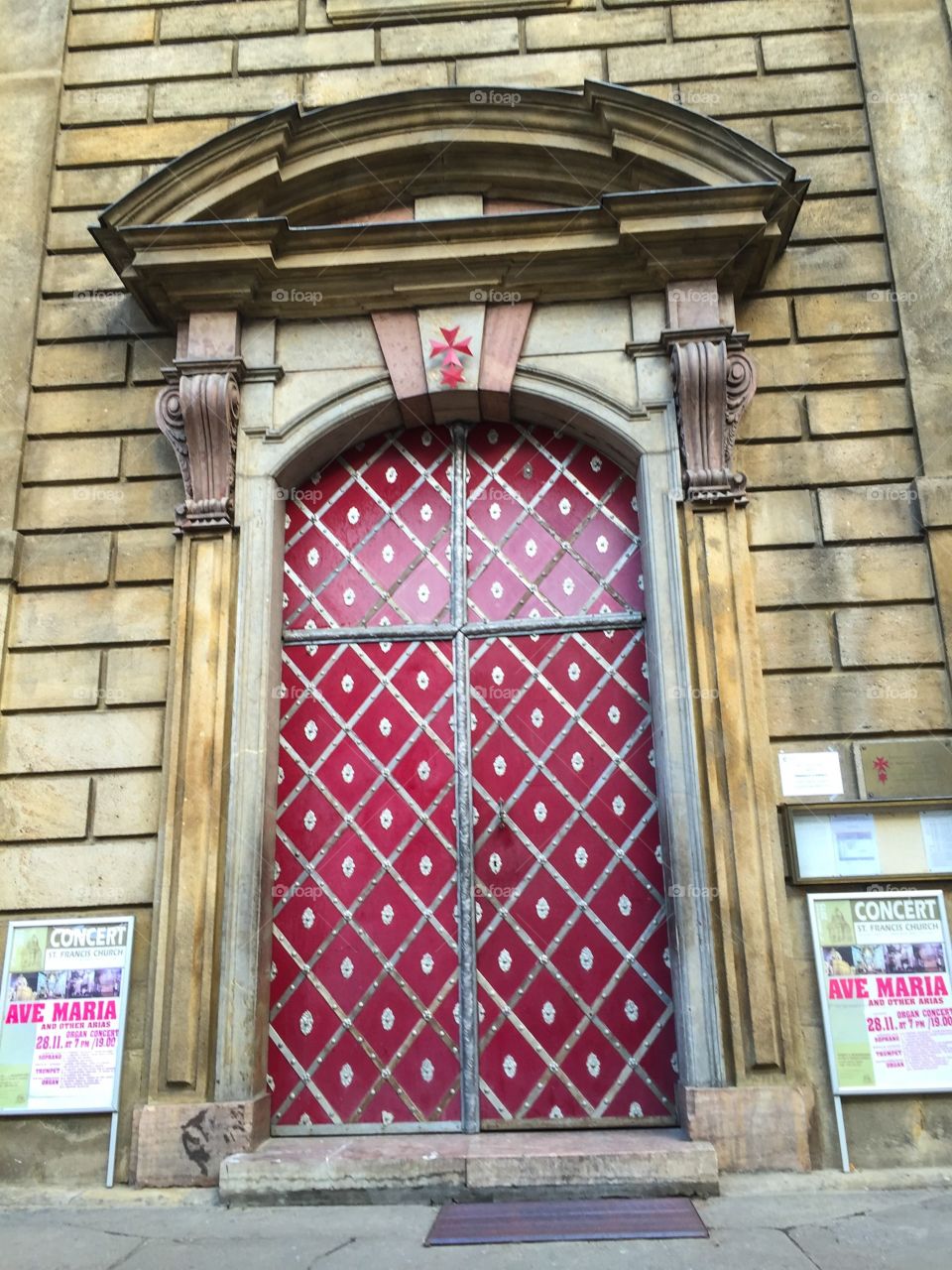 Red door Prague Czech 