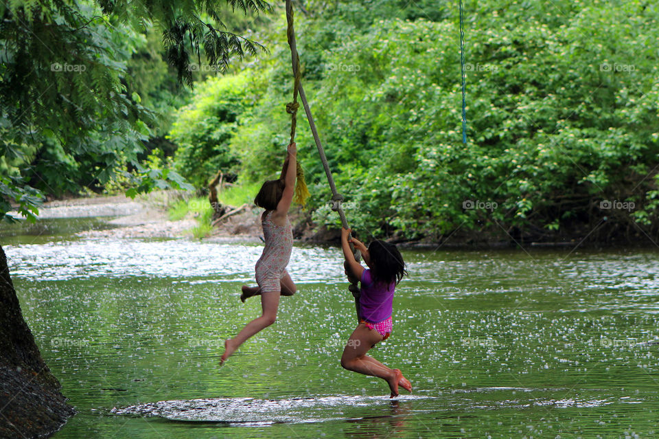 Summertime is for playing in the rivers! My daughter & a friend are swinging out over the river trying to work up the nerve to drop into the cold glacier fed river. They eventually made it in but it was pretty shocking. Luckily it was a hot day! 🥶