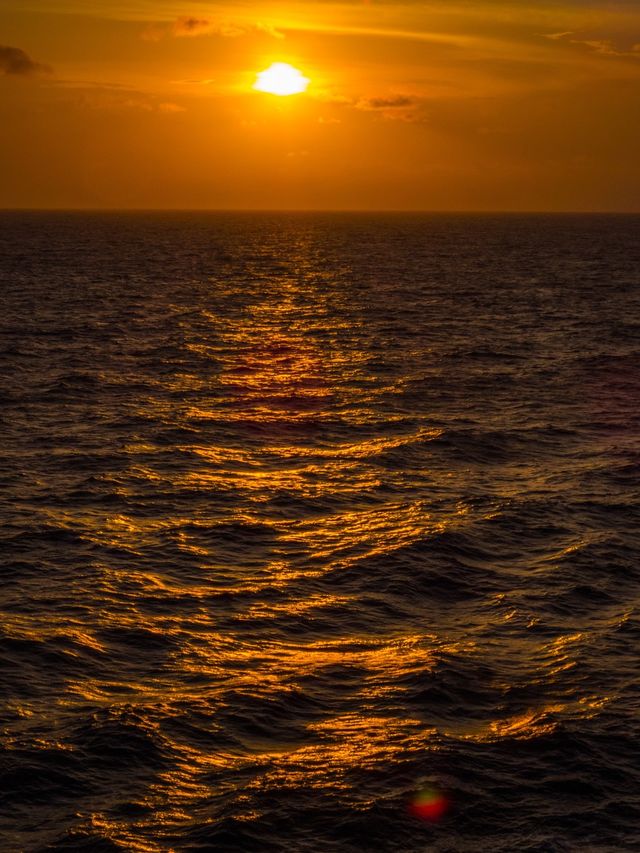 Sunset on the ocean