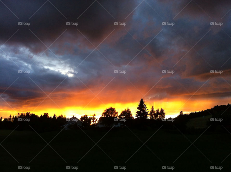 norway sky heaven sunset by mortenwien