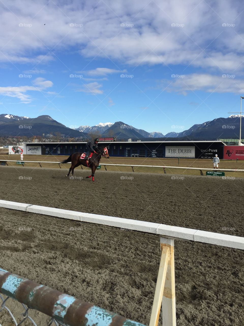 Training at Hastings Park in Vancouver 
