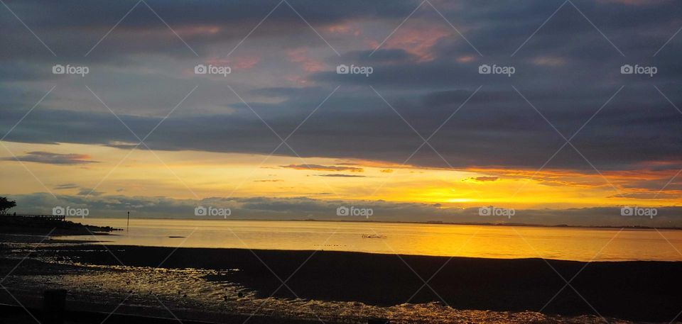 sunset at the beach