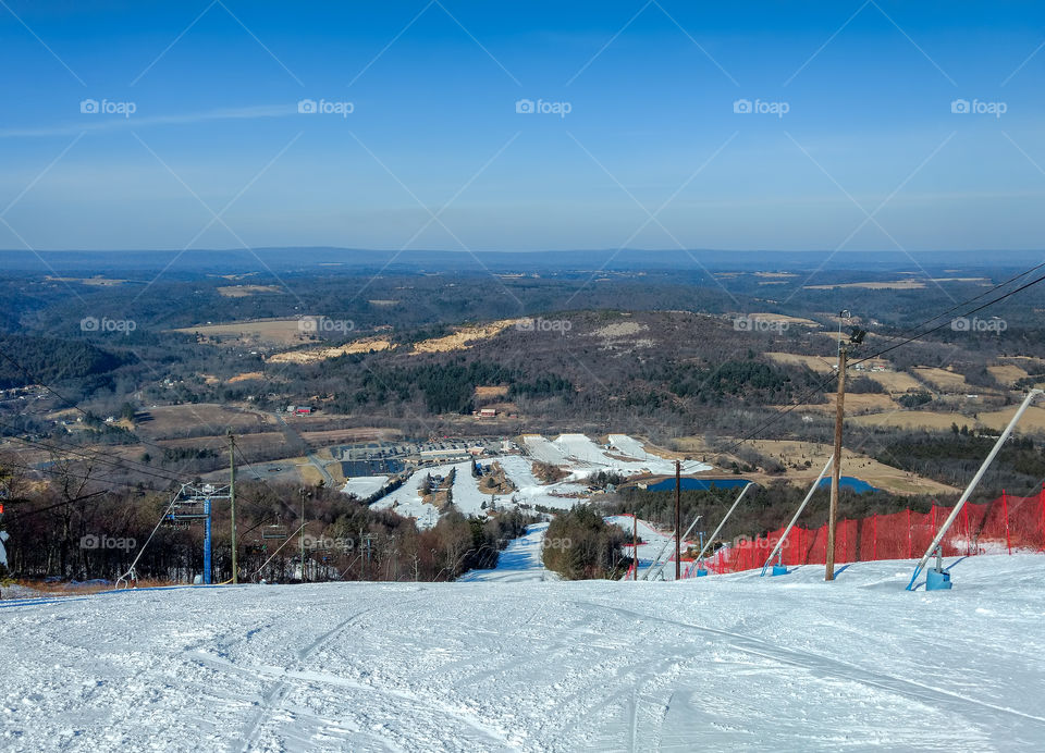 Ski slopes at Blue Mountain Pennsylvania