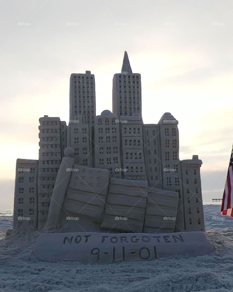 Tribute sand castle 