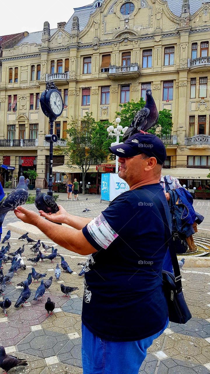 outfit with pigeon