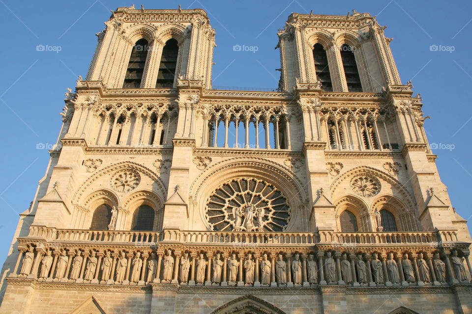 Notre dame in Paris. 