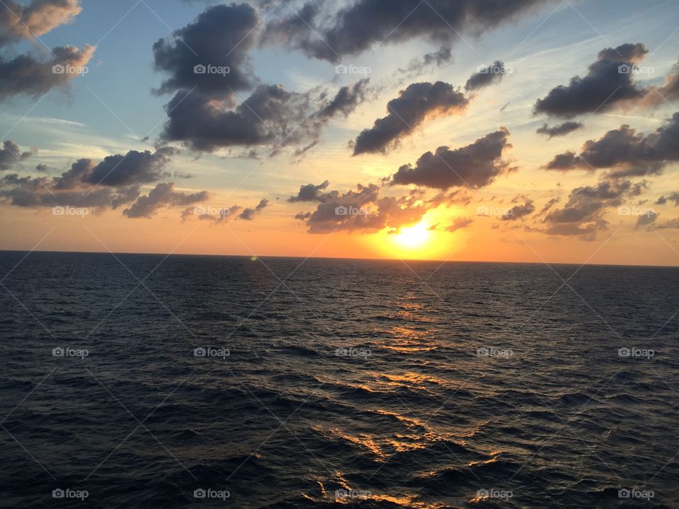Atlantic sunset 