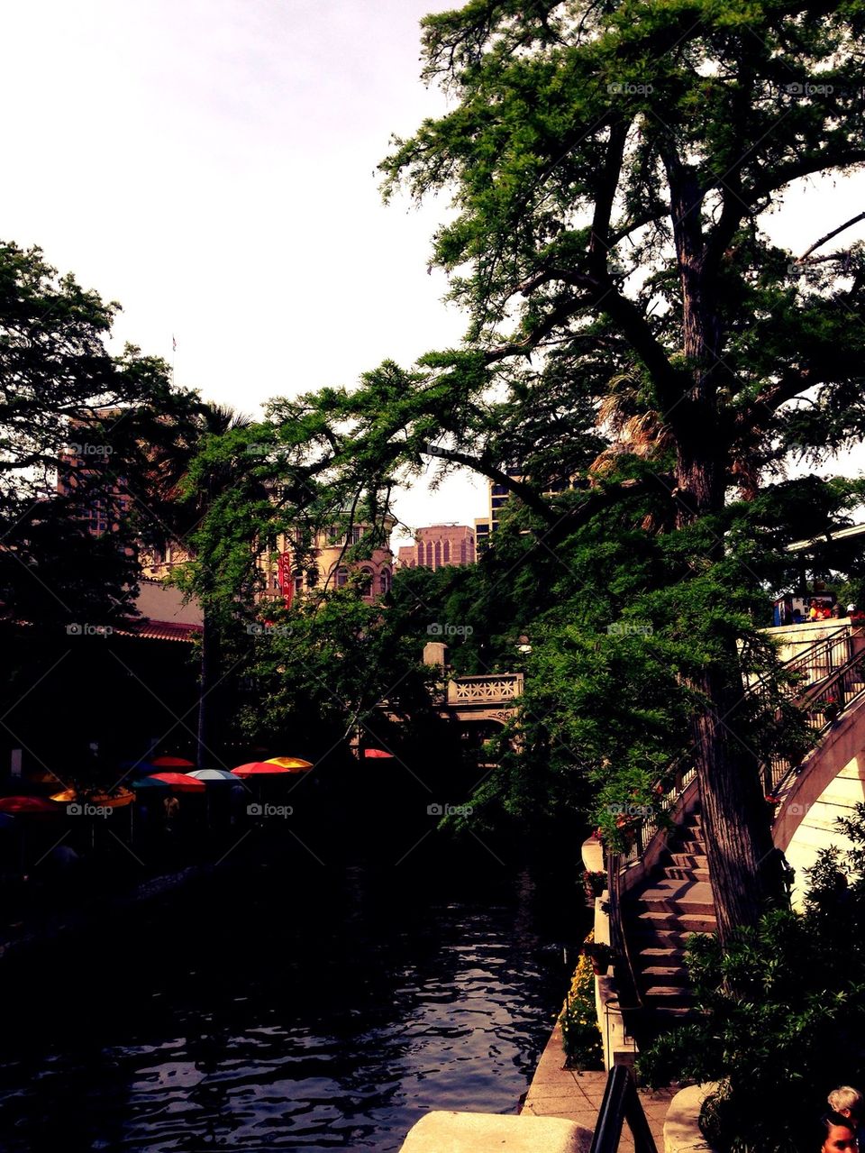 Riverwalk, river, view