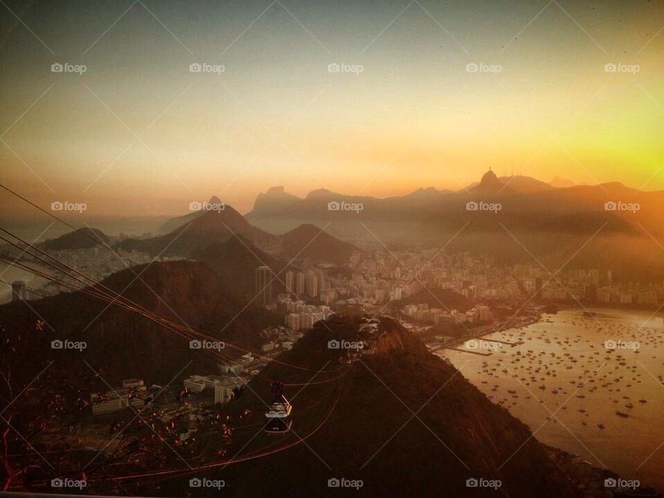 Sunset in Rio