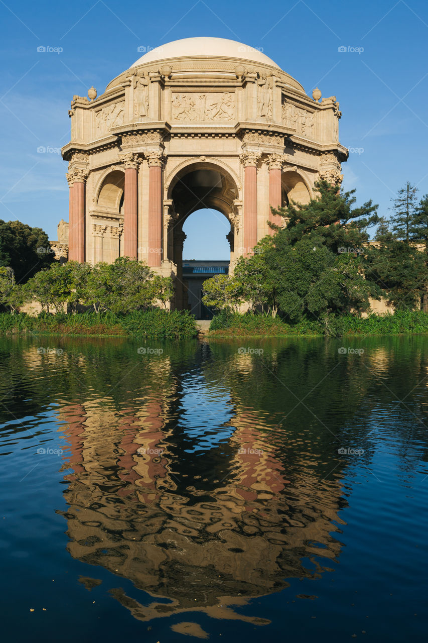 Palace of fine arts dome, San Francisco California