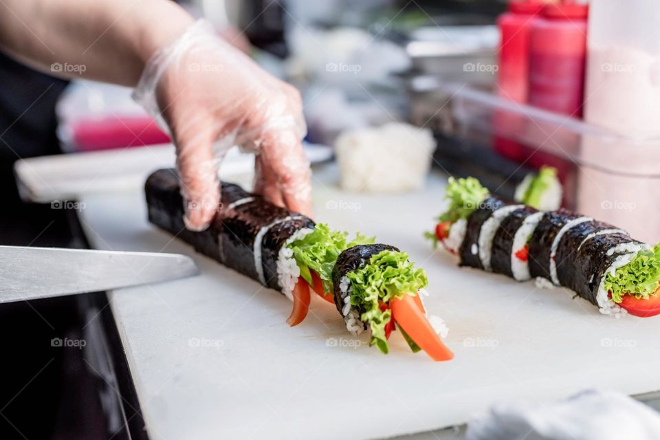 sushi making